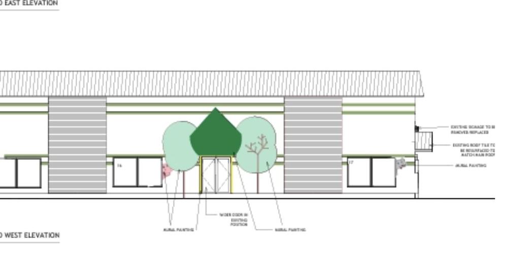 Fairmount Drive Childcare — Proposed west elevation