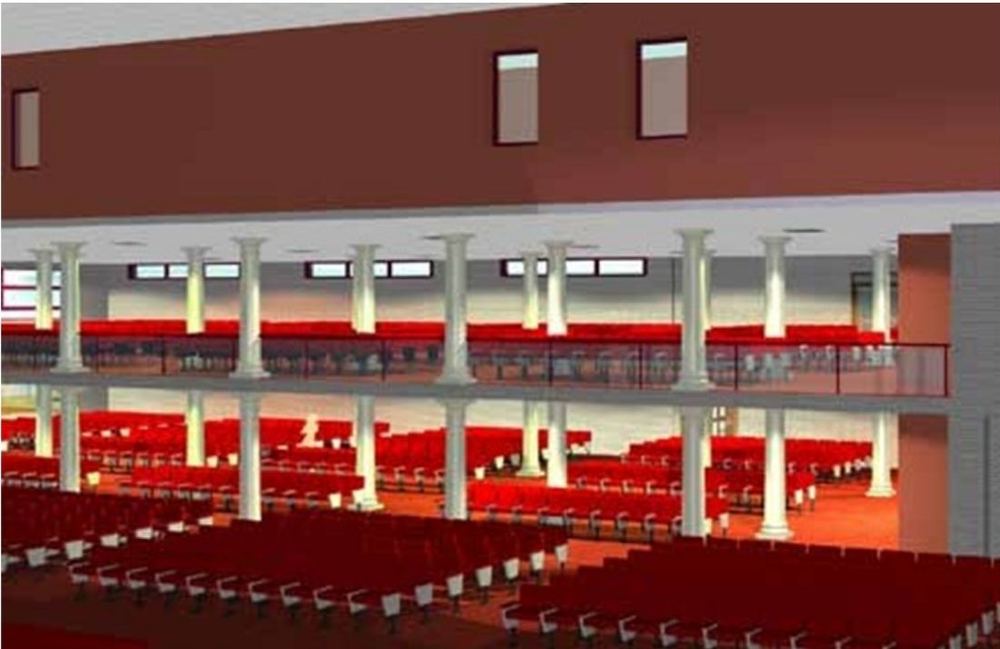KICC Prayer City — The auditorium visualisation produced during design