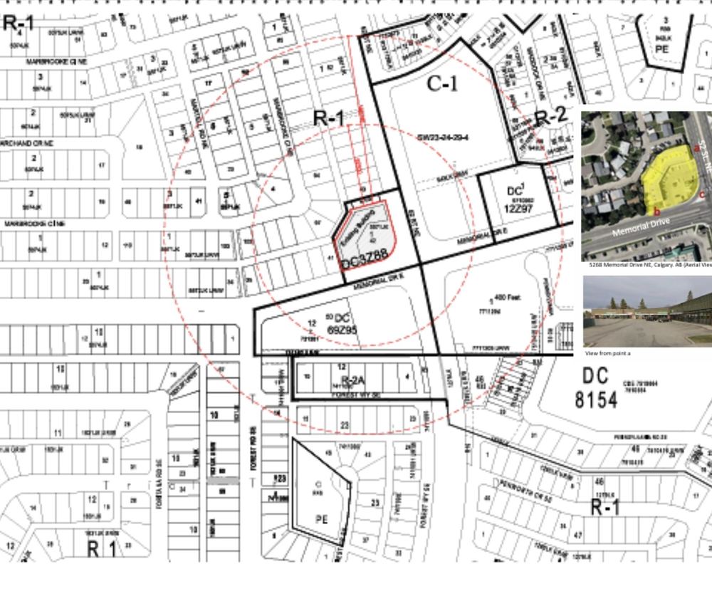 5268 Memorial Drive — Land use plan and surrounding designations