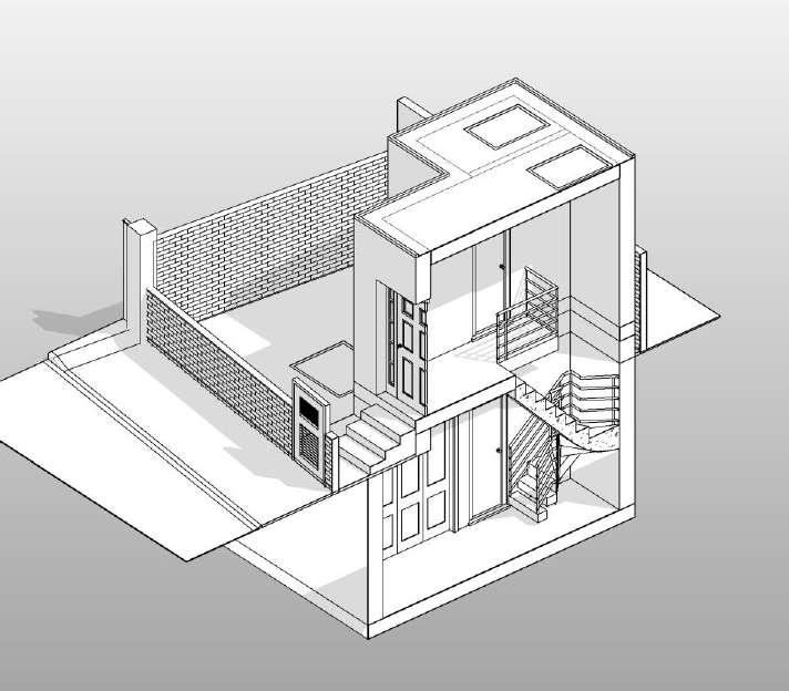 Radford Road — Sectional axonometric