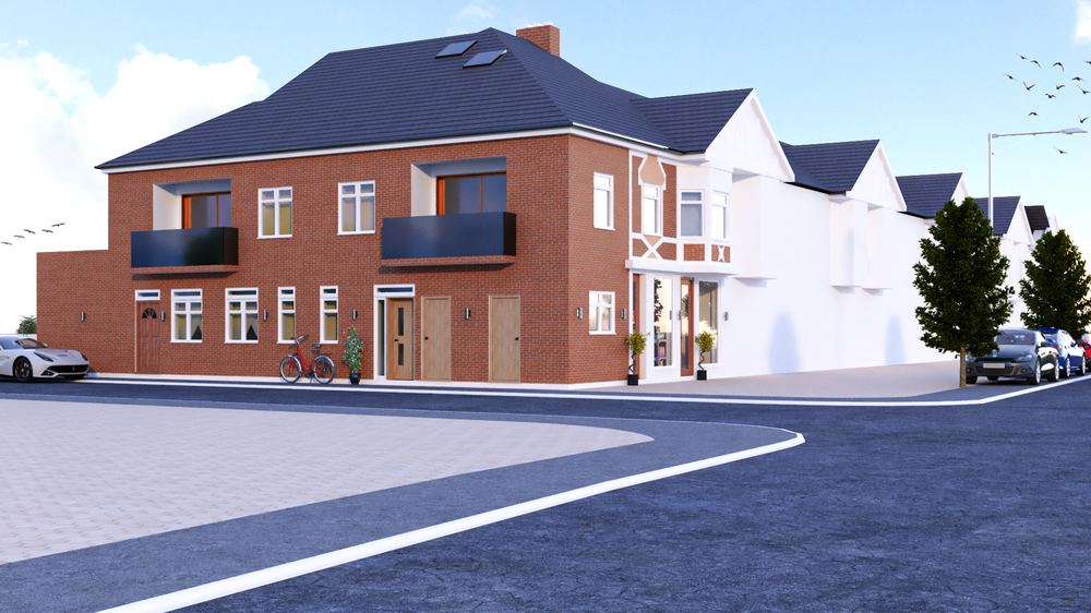207 Reede Road — The proposed corner view