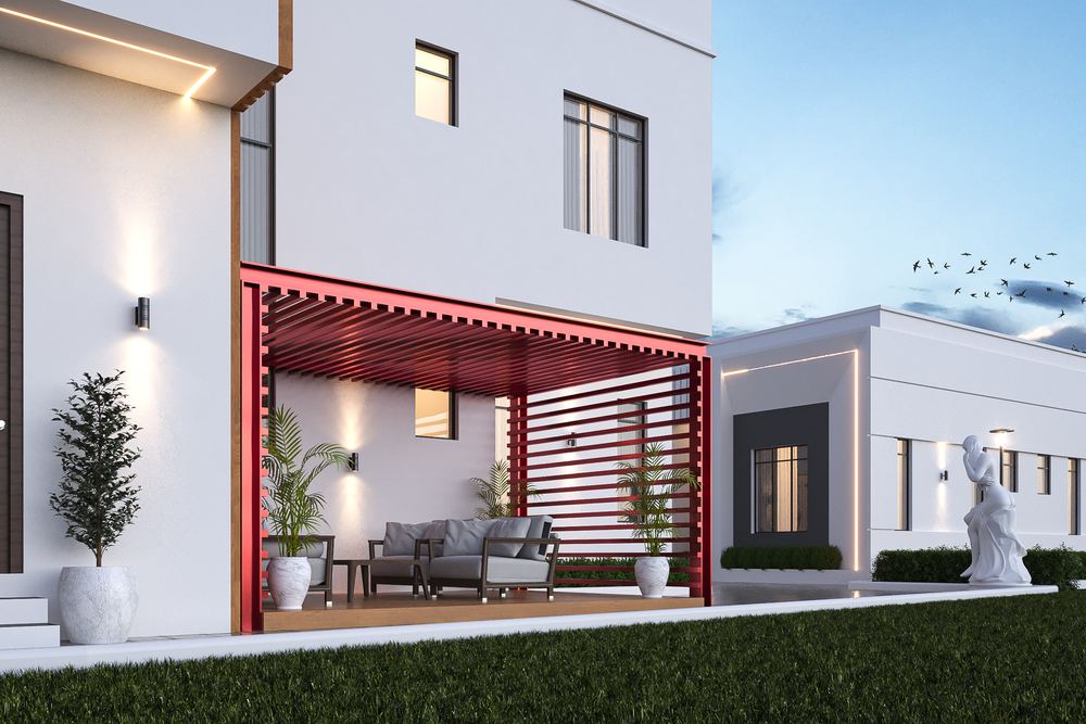 6-Bedroom Villa & BQ — Option C — the terrace pergola