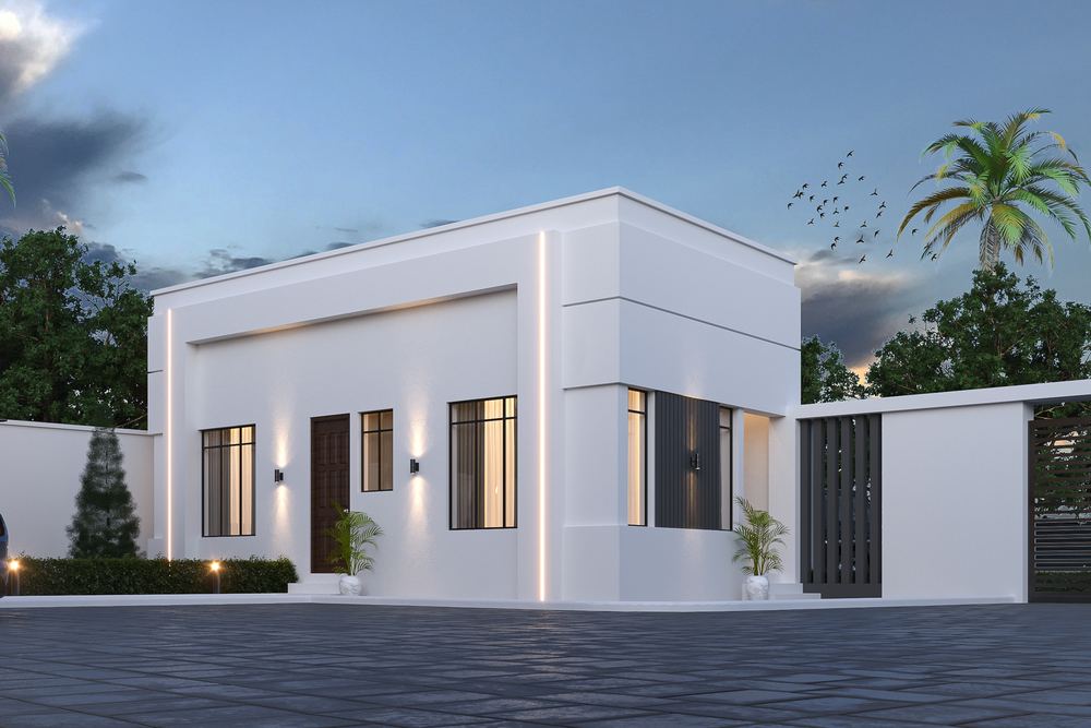 6-Bedroom Villa & BQ — Option C — the gatehouse block