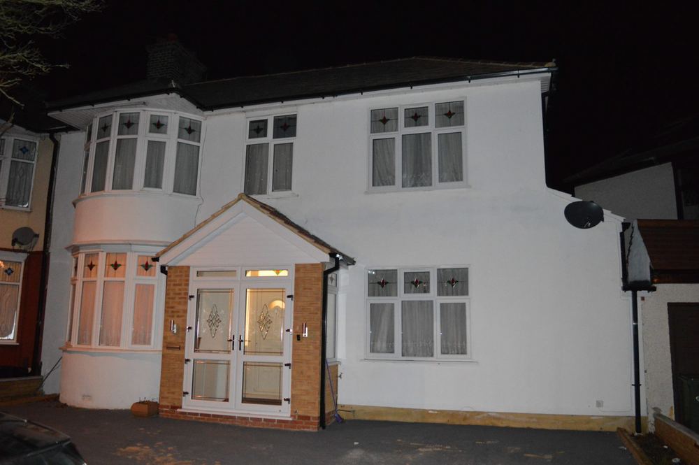 Westrow Drive — The completed front elevation